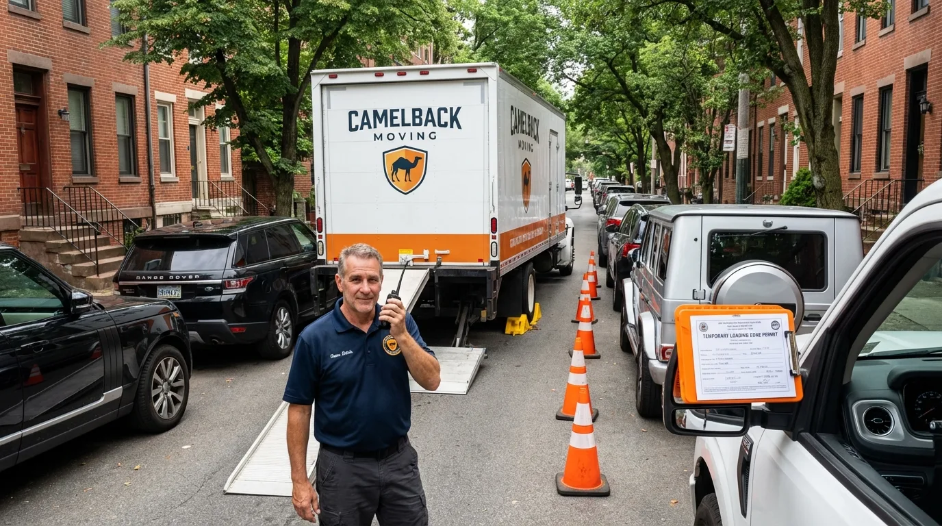 City street loading permit setup in East Greenbush, NY